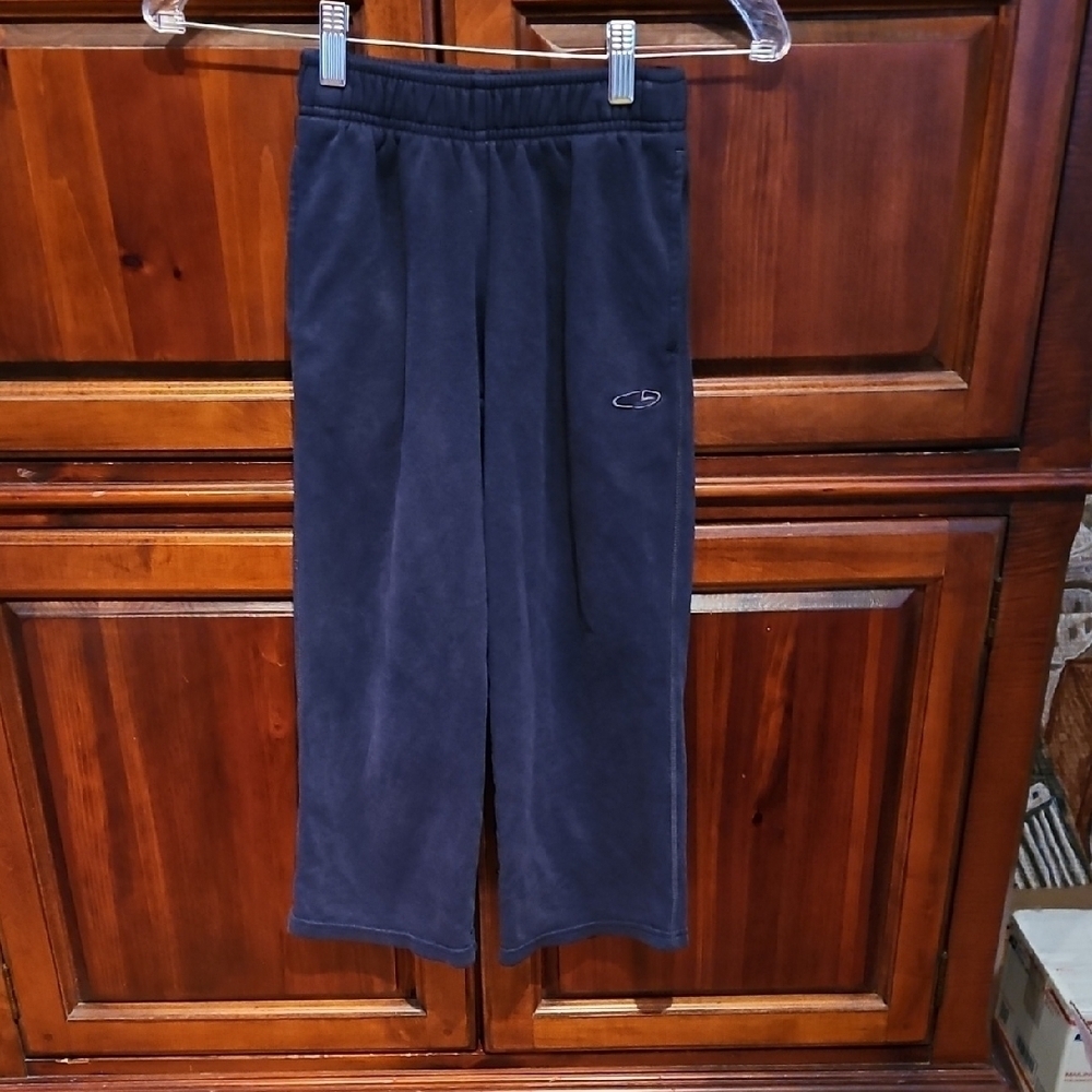 C9 by Champion, Boys Navy Blue Wide Leg Joggers, Elastic Waist, Sz 6-7